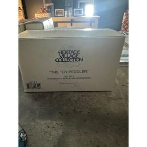 Dept. 56 Heritage Village Coll TheToy PeddlerSetof3 Handpainted Porcelain 56162